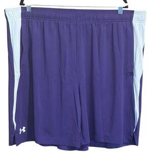 NWT Under Armour Tech Vent Shorts 3XL Purple White Athletic Training Gym Men